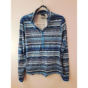 Nike Pro Dri-Fit Hyperwarm Series Half Zip Up Long Sleeve Top